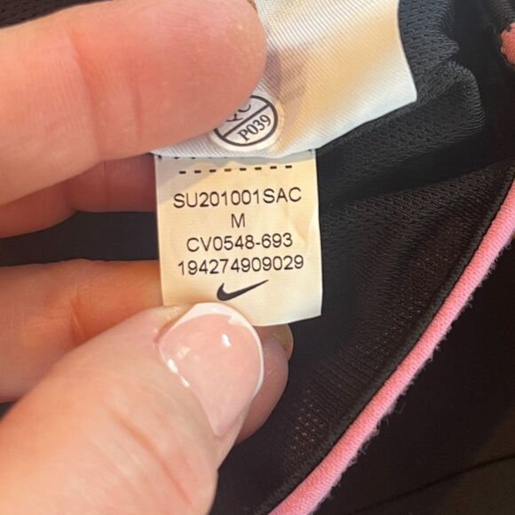 Nike x Ambush NRG Crop Top Pink Black Medium Cut Out Choker - Picture 10 of 11